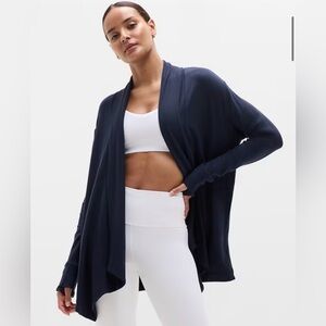 Athleta Navy Pranayama Restore Wrap
